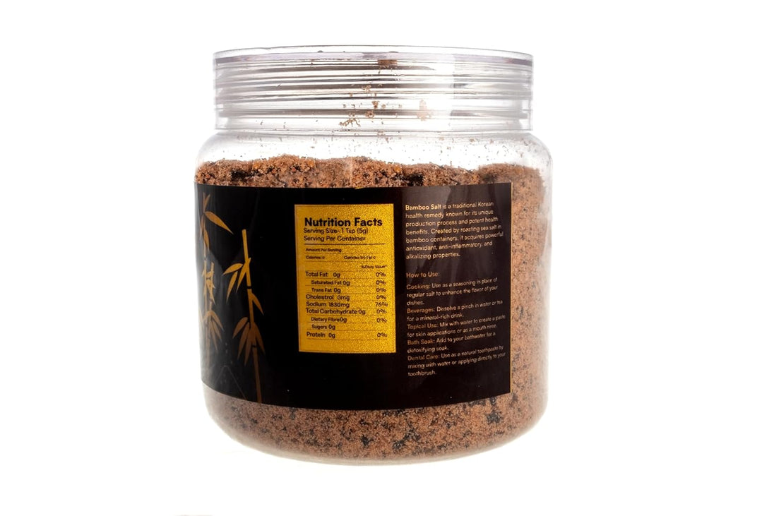 7VED Bamboo Salt, 1kg – Antioxidant, Anti - inflammatory, Supports Joint & Bone Health, Heart Health, Immune Booster, Detoxifier, Alkalizing Effect - Zircon Ventures