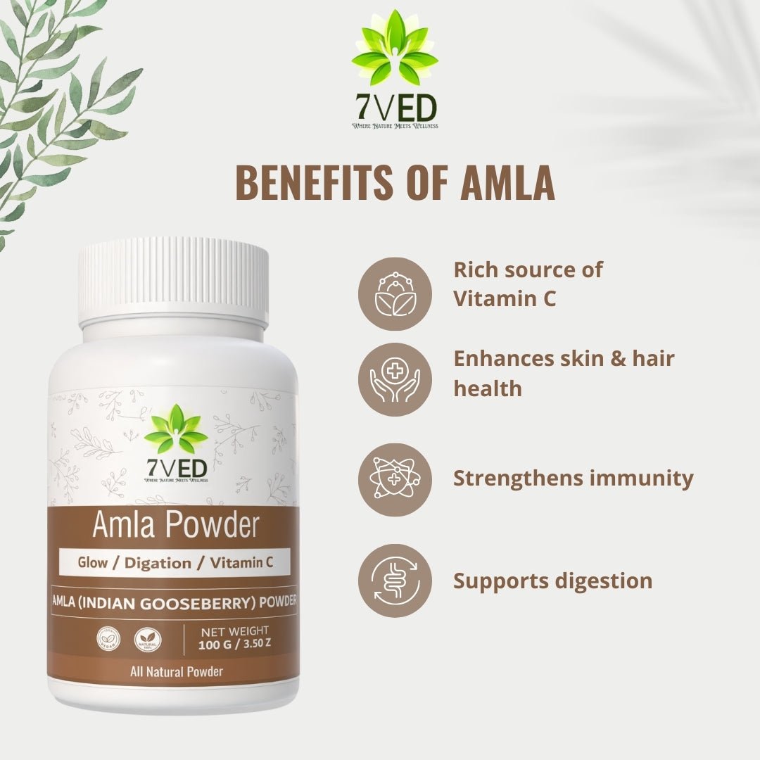 7Ved Amla Powder – Rich in Vitamin C | Hair & Skin Care - Zircon Ventures
