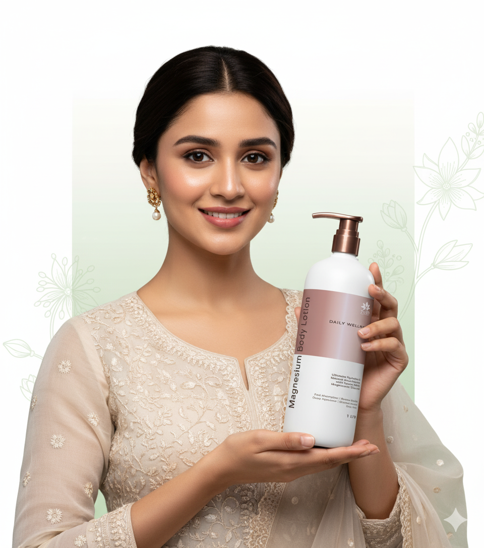 7VED Premium Magnesium Body Lotion for Muscle Recovery & Relaxation