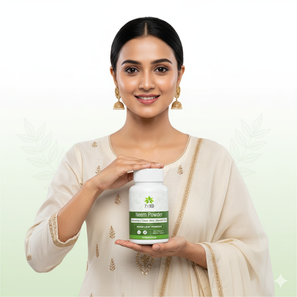 7VED Neem Powder - Natural Solution for Skin & Hair Care